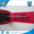 Best quality creative open void tape printing colored tamper evident packaging with serial number